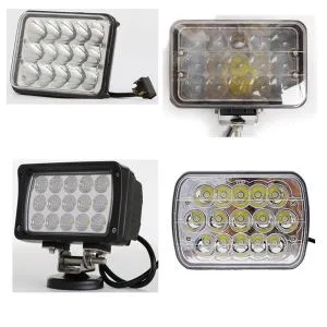 45W Epistar mikroshēmas LED darba braukšanas gaisma automašīnu kravas automašīnām bezceļa ATV UTV SUV traktora laiva 4X4